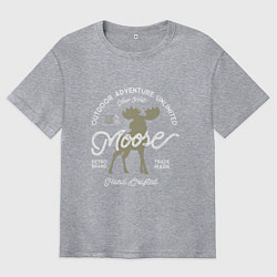 Футболка оверсайз мужская Mosse: Trade Mark, цвет: меланж