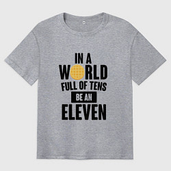 Футболка оверсайз мужская Be A Eleven, цвет: меланж
