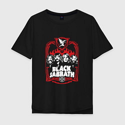 Футболка оверсайз мужская Black Sabbath Collective, цвет: черный