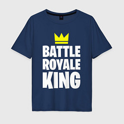 Футболка оверсайз мужская Battle Royale King, цвет: тёмно-синий