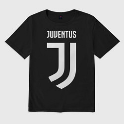 Футболка оверсайз мужская FC Juventus, цвет: черный