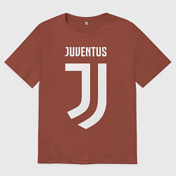 Футболка оверсайз мужская FC Juventus, цвет: кирпичный