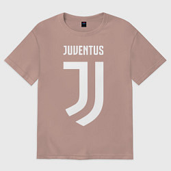 Футболка оверсайз мужская FC Juventus, цвет: пыльно-розовый