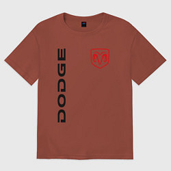 Футболка оверсайз мужская Dodge Style, цвет: кирпичный