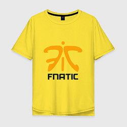 Футболка оверсайз мужская Fnatic, цвет: желтый