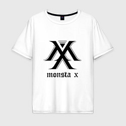 Футболка оверсайз мужская Monsta X, цвет: белый