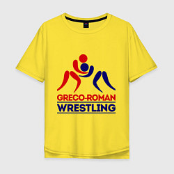 Футболка оверсайз мужская Greco-roman wrestling, цвет: желтый