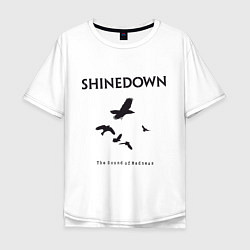 Футболка оверсайз мужская Shinedown: Sound of Madness, цвет: белый