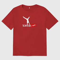 Футболка оверсайз мужская Turnikman, цвет: красный