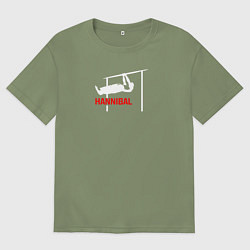 Футболка оверсайз мужская Hannibal For King Workout, цвет: авокадо