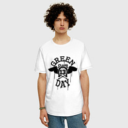 Футболка оверсайз мужская Green Day: Class of 13, цвет: белый — фото 2