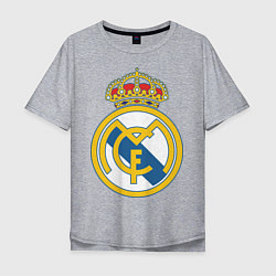 Футболка оверсайз мужская Real Madrid FC, цвет: меланж