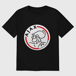 Футболка оверсайз мужская Ajax FC, цвет: черный