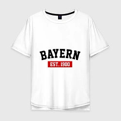 Футболка оверсайз мужская FC Bayern Est. 1900, цвет: белый