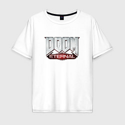 Футболка оверсайз мужская DOOM Eternal, цвет: белый