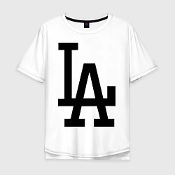 Футболка оверсайз мужская LA: Los Angeles, цвет: белый