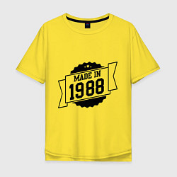 Футболка оверсайз мужская Made in 1988, цвет: желтый