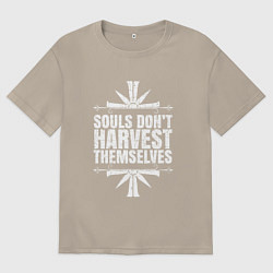 Футболка оверсайз мужская Harvest Themselves, цвет: миндальный