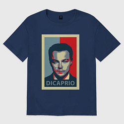 Футболка оверсайз мужская DiCaprio Art, цвет: тёмно-синий