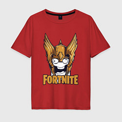 Футболка оверсайз мужская Fortnite Angel, цвет: красный