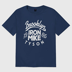 Футболка оверсайз мужская Brooklyn: Iron Mike, цвет: тёмно-синий