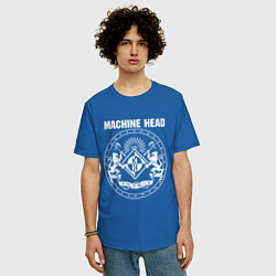 Футболка оверсайз мужская Machine Head MCMXCII, цвет: синий — фото 2