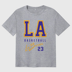 Футболка оверсайз мужская Lebron 23: Los Angeles, цвет: меланж