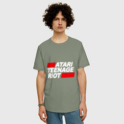 Футболка оверсайз мужская Atari Teenage Riot, цвет: авокадо — фото 2