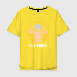 Футболка оверсайз мужская Khabib: The Eagle, цвет: желтый