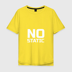 Футболка оверсайз мужская No Static, цвет: желтый