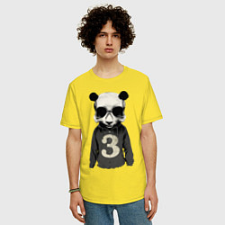 Футболка оверсайз мужская Brutal Panda, цвет: желтый — фото 2