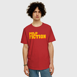 Футболка оверсайз мужская Pulp Fiction, цвет: красный — фото 2