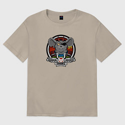 Футболка оверсайз мужская Biker Mice from Mars - Modo, цвет: миндальный