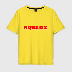 Футболка оверсайз мужская Roblox Logo, цвет: желтый