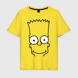 Футболка оверсайз мужская Bart Face, цвет: желтый