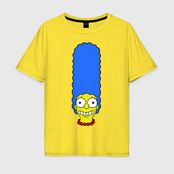 Футболка оверсайз мужская Marge Face, цвет: желтый