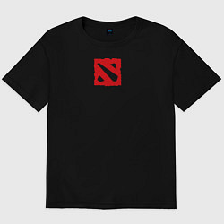 Футболка оверсайз мужская Keep Calm & Play Dota, цвет: черный