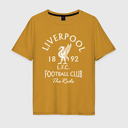 Футболка оверсайз мужская Liverpool: Football Club, цвет: горчичный