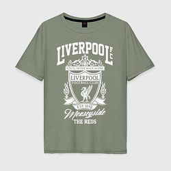 Футболка оверсайз мужская Liverpool: Est 1892, цвет: авокадо