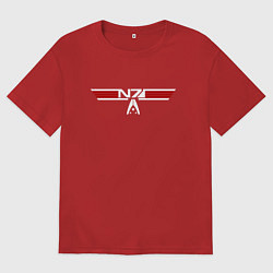 Футболка оверсайз мужская Alt N7 Wings, цвет: красный