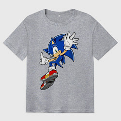 Футболка оверсайз мужская Sonic, цвет: меланж