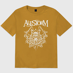 Футболка оверсайз мужская Alestorm: Pirate Bay, цвет: горчичный