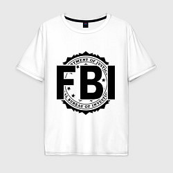 Мужская футболка оверсайз FBI Agency