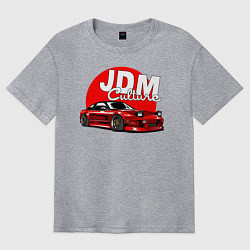 Футболка оверсайз мужская JDM Culture, цвет: меланж