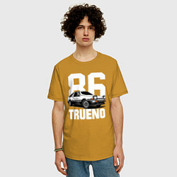 Футболка оверсайз мужская TRUENO 86, цвет: горчичный — фото 2