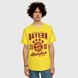 Футболка оверсайз мужская Bayern Munchen 1900, цвет: желтый — фото 2