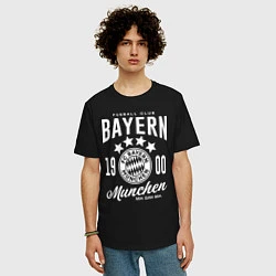 Футболка оверсайз мужская Bayern Munchen 1900, цвет: черный — фото 2