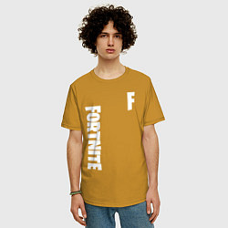 Футболка оверсайз мужская FORTNITE, цвет: горчичный — фото 2