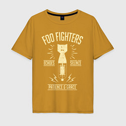 Футболка оверсайз мужская Foo Fighters: Patience & Grace, цвет: горчичный