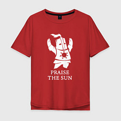 Футболка оверсайз мужская Praise the Sun, цвет: красный